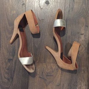 Jeffrey Campbell foxtrot sandal glitter heels